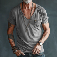 Timon | Herren T-Shirt Mit Taschen Alltag – Grau