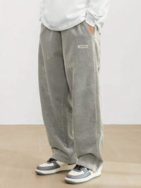 Tom | Herren Weite Baggy Hose Verstellbarer Bund – Grau