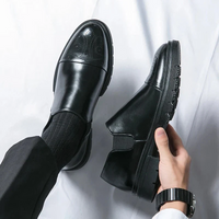 Corta Leder Schuhe – Schwarz