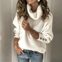 Vyssara | Rollkragenpullover – Weiß
