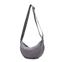Trendige Halbmond-Crossbody-Tasche für Damen | Moderner – Grau