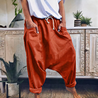 Trendige Haremshosen für Damen | Baggy – Orange
