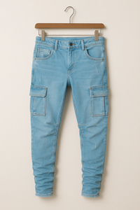 Trendige Sommer-Jeans für Herren | Cargo – Blau