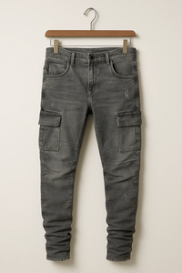 Trendige Sommer-Jeans für Herren | Cargo – Grau