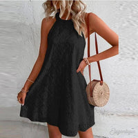 Fanny - Trendiges Spitzenkleid – Schwarz