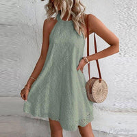 Fanny - Trendiges Spitzenkleid – Mintgrün