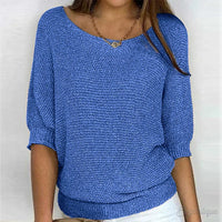 Ruby | Leichter Übergangs Pullover – Blau