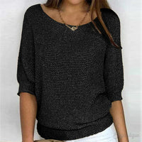 Ruby | Leichter Übergangs Pullover – Schwarz