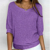 Ruby | Leichter Übergangs Pullover – Violett