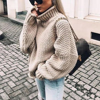 ELODIE | PULLOVER MIT HALBHOHEM KRAGEN – Khaki