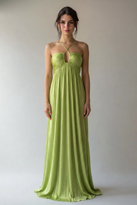 “Ana” Maxi Dress – Hellgrün