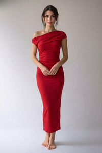 "Alina" Maxi Dress – Rot