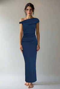 "Alina" Maxi Dress – Dunkelblau