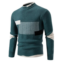 Liam® | Premium Pullover für Herren – Geometrisch grün