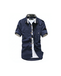 Ben | Mason Signature Button-Up Hemd für stilbewusste Herren – Marine