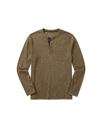 Noah | Komfortables Langarmshirt für stilvolle Looks – Khaki