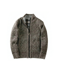 Noah | Cumberland Jacke mit weichem Fleecefutter Herren – Braun