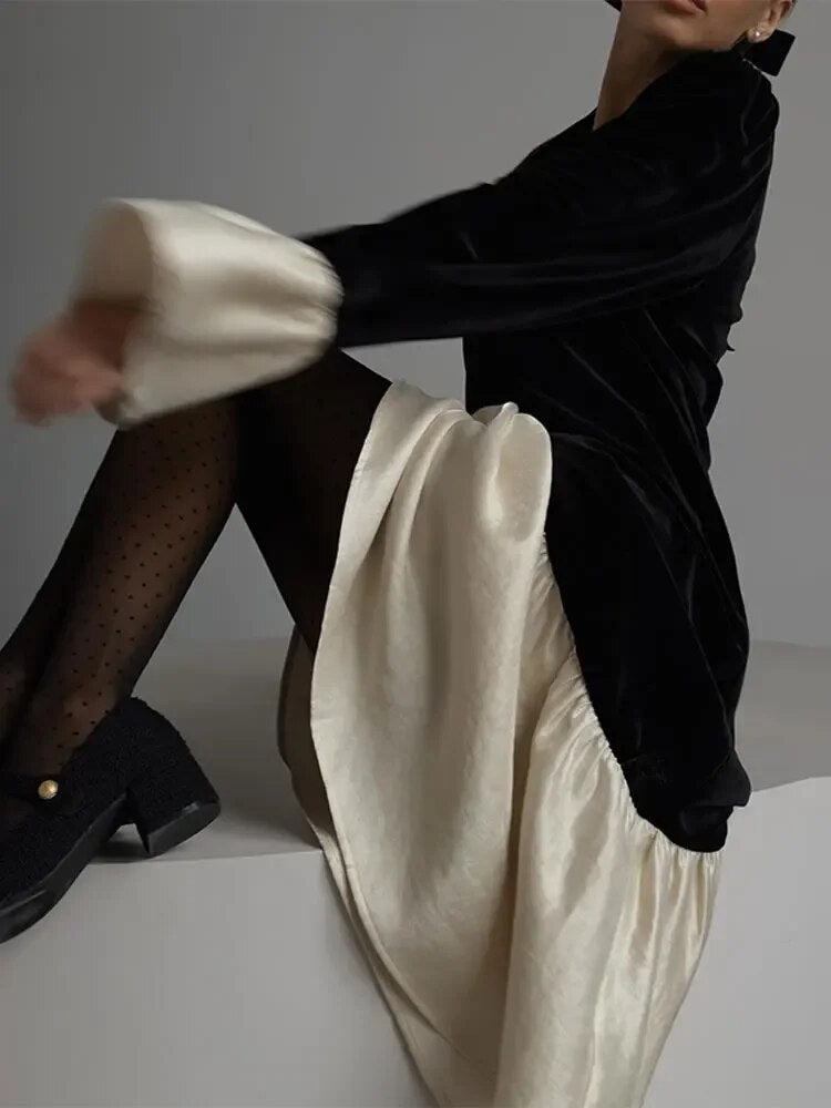 Mirabelle - Elegantes Langarmkleid
