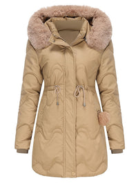 Geff | Elegante gefütterte Damen Winterjacke – Khaki