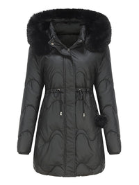 Geff | Elegante gefütterte Damen Winterjacke – Schwarz