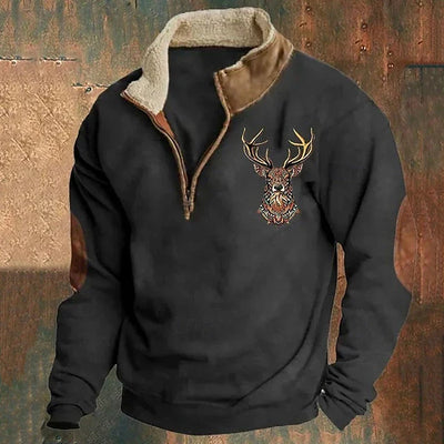 Galen - Stylischer Viertel-Reißverschluss Pullover