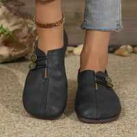 Heidi-Mode | Elegante Ergonomische Flachschuhe mit Weicher Sohle – Schwarz