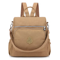 Diebstahlsicherer Rucksack Für Damen | Umhängetasche – Khaki