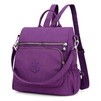 Diebstahlsicherer Rucksack Für Damen | Umhängetasche – Lila