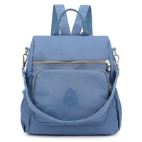 Diebstahlsicherer Rucksack Für Damen | Umhängetasche – Puderblau