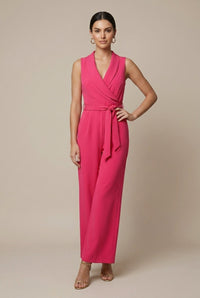 Lucy | Weites Bein Langarm Jumpsuit – Rosa