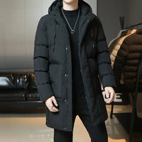 Isidor® | Elegante lange Winterjacke – Schwarz