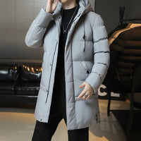 Isidor® | Elegante lange Winterjacke – Grau