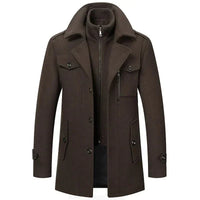 Nikolaus® | Eleganter Wintermantel – Braun