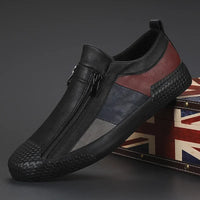 Paul | Herren Leder Slip-Ons im klassischen Stil – Black / Black