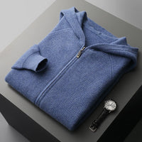 Valletta Cashmere Hoodie – Blau