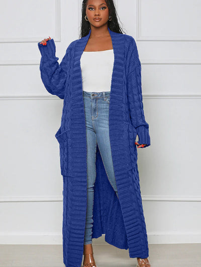 Longio | Offener Front-Cardigan mit langem Ausschnitt – Eleganz und Komfort für Damen