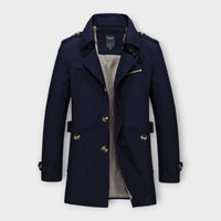 Lucas - Eleganter Herrenmantel – Marine