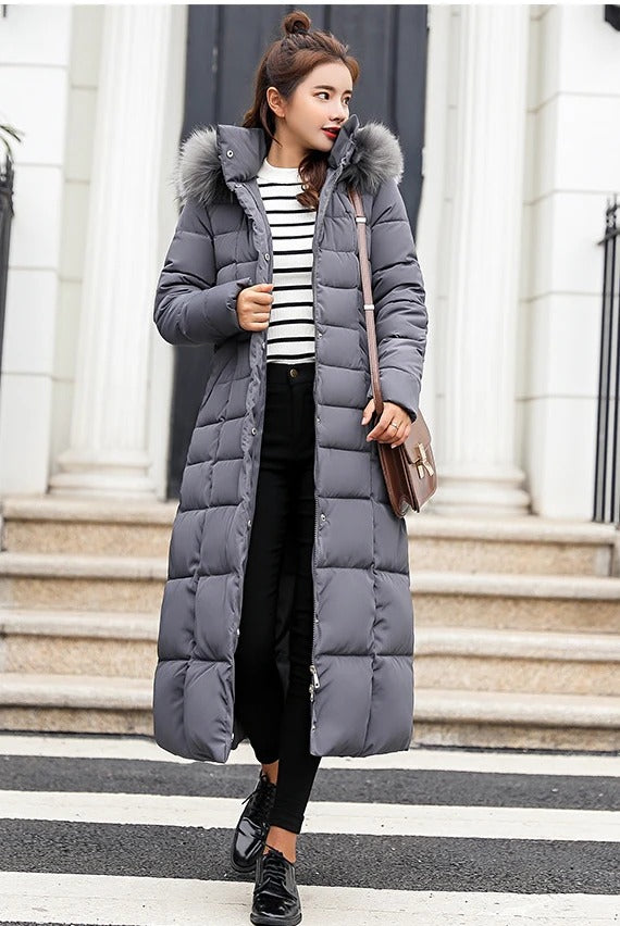 Oliburneia | Damen Elegante Pufferjacke mit Daunen-Baumwollfüllung