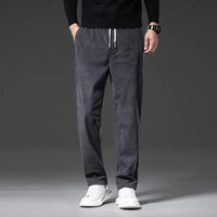 Lukas | Carmine Klassische Cordhose Herren Look – Grau