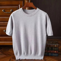 Lukas | Giovanni Kaschmir Tee für elegante Herren – Grau