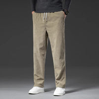 Lukas | Carmine Klassische Cordhose Herren Look – Khaki