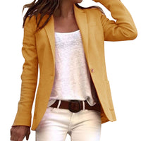 Damen-Blazer mit schmaler Passausrichtung | langarm – Gelb