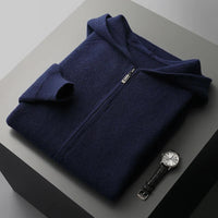 Valletta Cashmere Hoodie – Marine