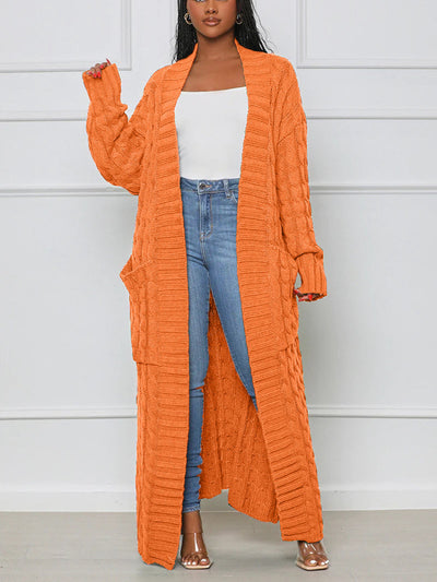 Longio | Offener Front-Cardigan mit langem Ausschnitt – Eleganz und Komfort für Damen