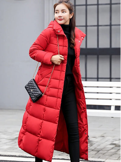 Oliburneia | Damen Elegante Pufferjacke mit Daunen-Baumwollfüllung