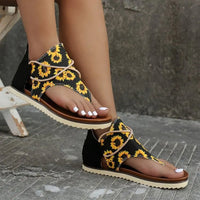 Heidi  | Trendige Kneifzangensandalen – Gelb