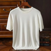 Lukas | Giovanni Kaschmir Tee für elegante Herren – Weiß