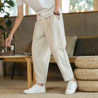 Anton | Sommerhose aus Leinen – Beige