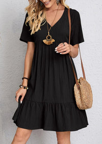 Danique - Elegantes und Sportliches Kleid – Schwarz