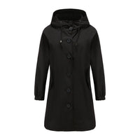 Leichte Regenjacke für Damen | Klassisch – Schwarz